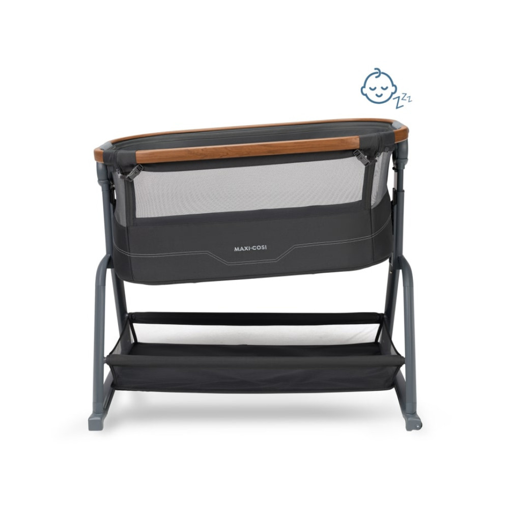 Maxi-Cosi Iora Plus - приставне ліжечко для новонародженого з регулюванням висоти, нахилом та великим кошиком • Elegance Graphite Maxi-Cosi Iora Plus - приставне ліжечко для новонародженого з регулюванням висоти, нахилом та великим кошиком • Elegance Graphite