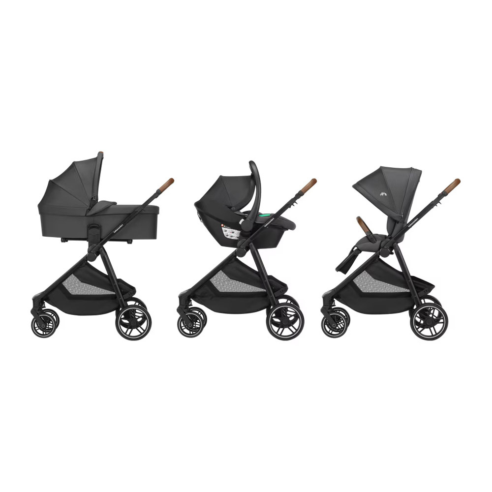 Bebe Confort Luvia Trio - дитяча коляска 3 в 1 • Mineral Graphite