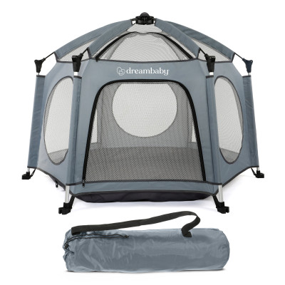 DreamBaby Adventure - манеж-намет для дому і вулиці • Blue/Grey