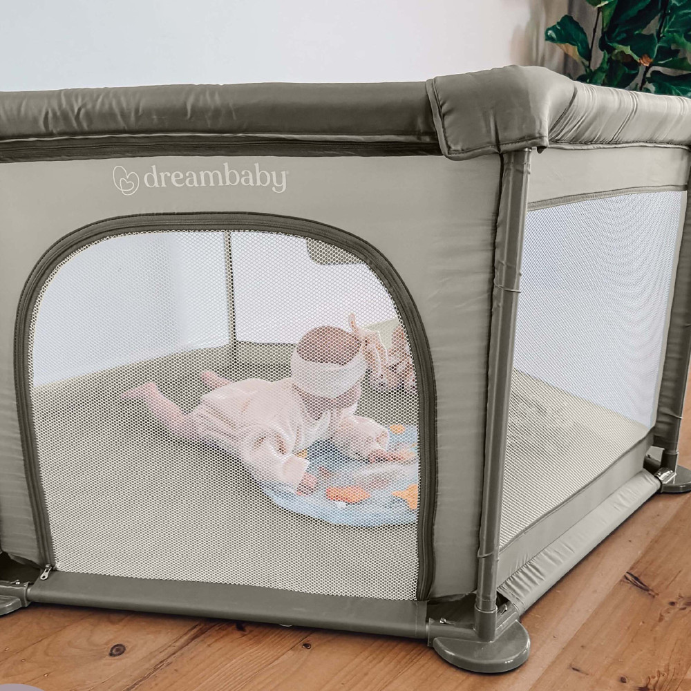 DreamBaby Explore - манеж з м'яким каркасом • Taupe