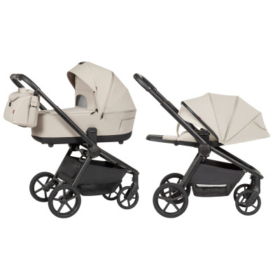 Carrello Epica 2026 CRL-8510 NC - дитяча коляска 2 в 1, універсальний візок, реверсивний блок, глибокий капюшон з додатковою секцією • Almond Beige