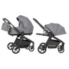 Carrello Epica 2026 CRL-8510 NC - дитяча коляска 2 в 1, універсальний візок, реверсивний блок, глибокий капюшон з додатковою секцією • Iron Grey
