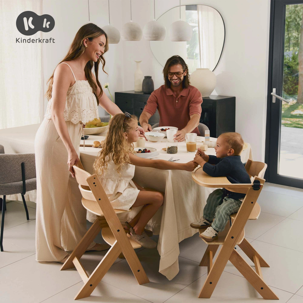 Kinderkraft Enock - стульчик для кормления (от 6 месяцев до 35 кг) • Brown (KKKENOCBRWF0000)
