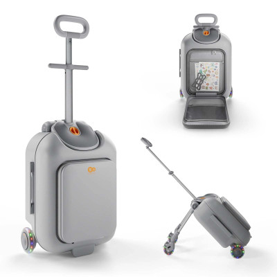 Kinderkraft Cabby - детский чемодан-каталка • Grey (KACABB00GRY0000) Kinderkraft Cabby - детский чемодан-каталка • Grey (KACABB00GRY0000)