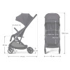 Kinderkraft Indy 3 - прогулянкова коляска • Cool Black (KSINDY03BLK0000)