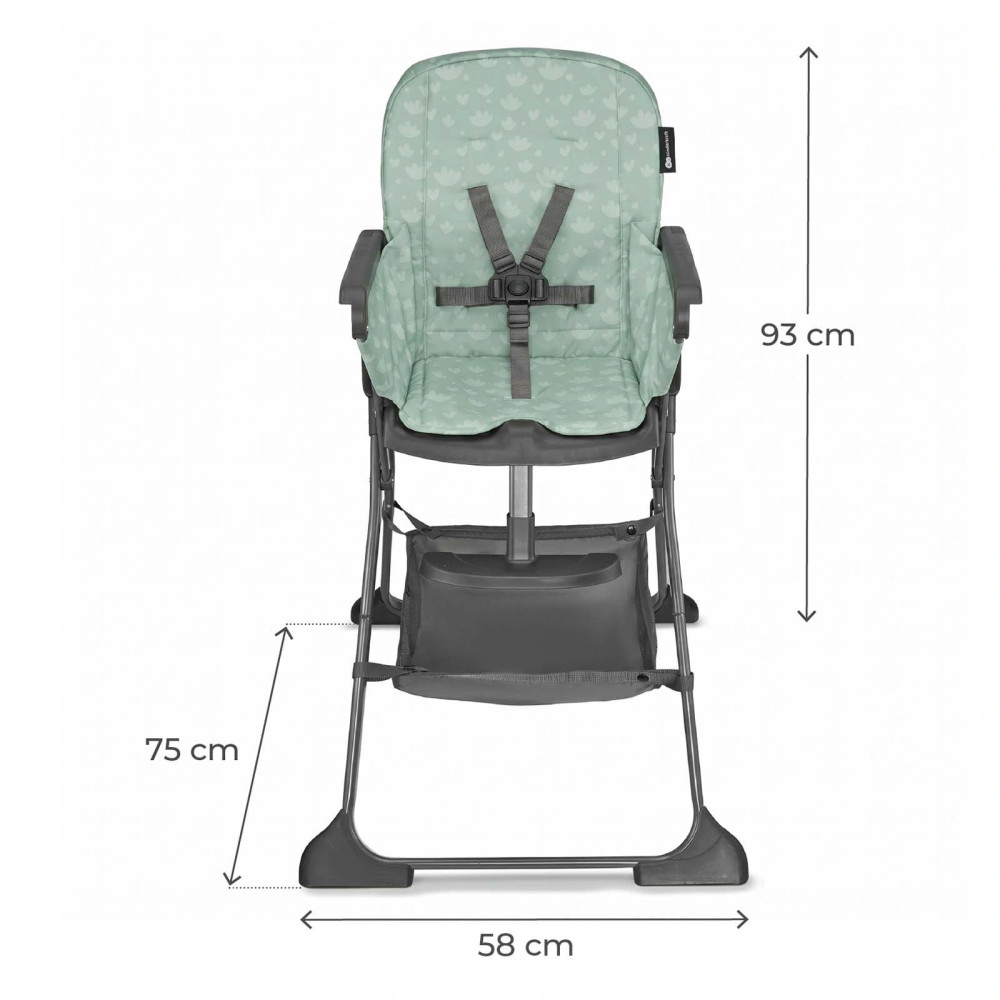 Kinderkraft Foldee - стульчик для кормления • Bushy Green (KHFOLD00GRE000N) Kinderkraft Foldee - стульчик для кормления • Bushy Green (KHFOLD00GRE000N)