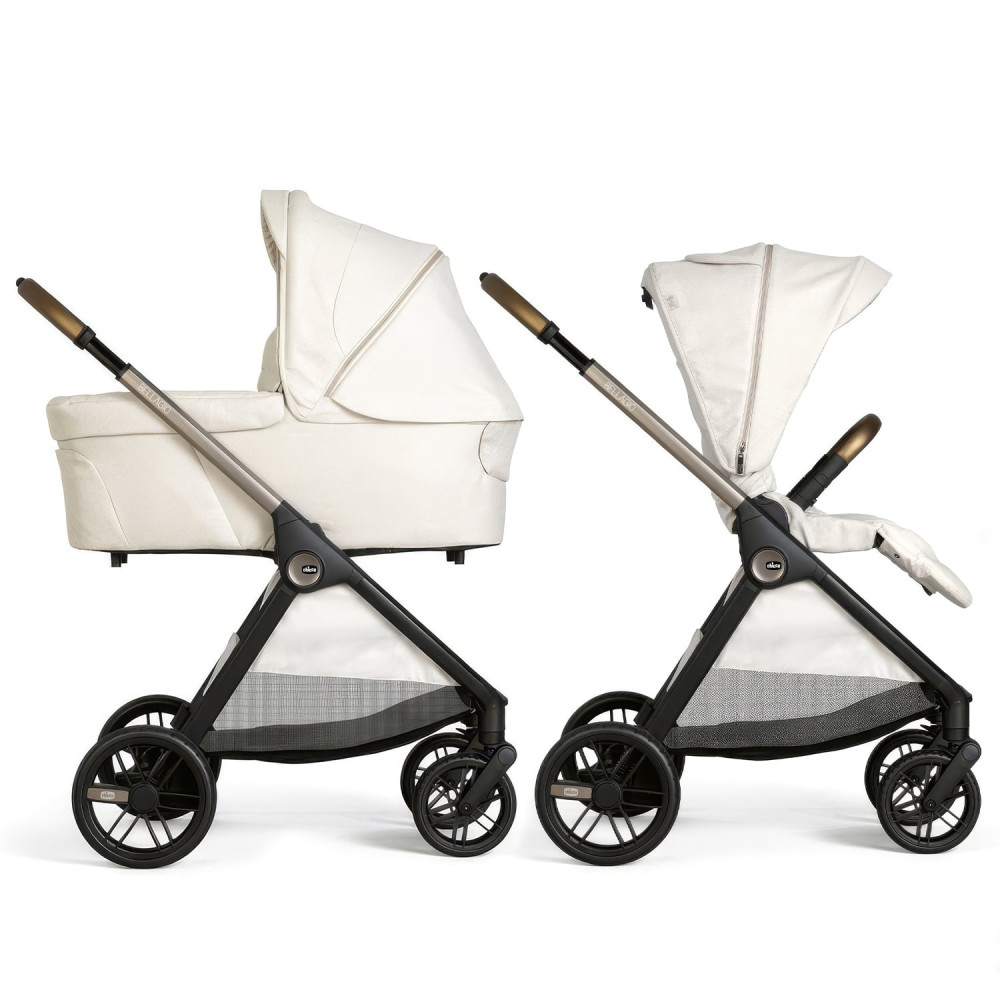 Chicco Bellagio 2 - коляска 2 в 1 з реверсивним сидінням і люлькою, що складається • Amber Glow (87183.50.01)