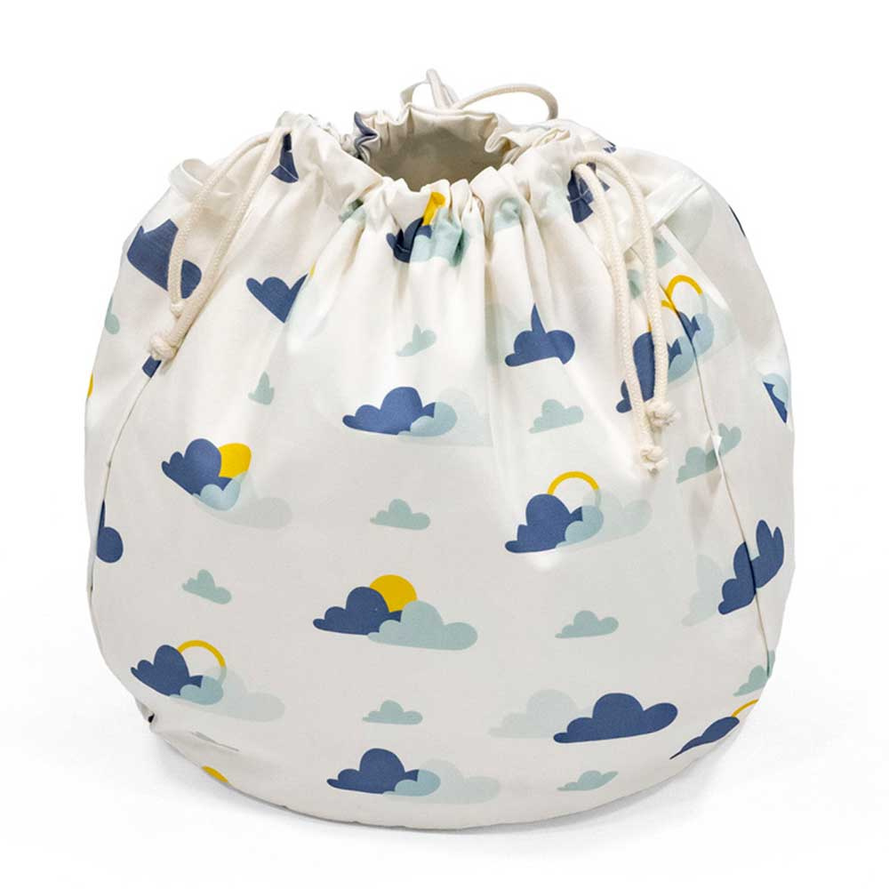 Stokke MuTable V2 Storage Bag - бавовняний контейнер для іграшок до столика Stokke MuTable V2 • Хмаринки