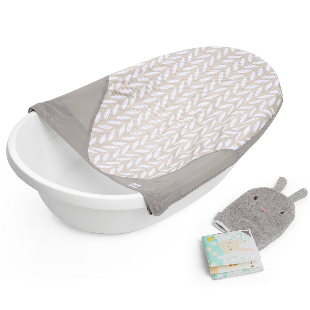 Ingenuity Sylvi Full Comfort - ванночка 3 в 1 с гамаком, рукавичкой и книжечкой