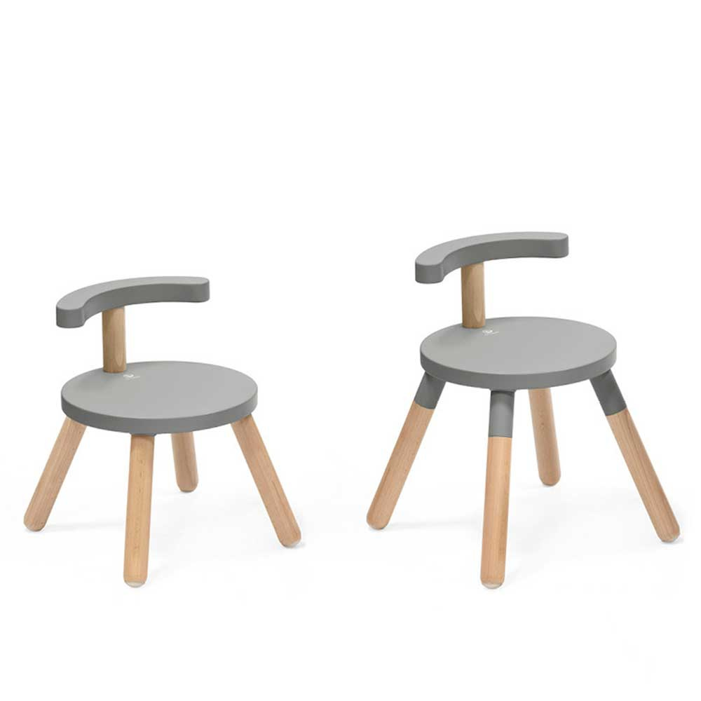 Stokke MuTable V2 Chair - дитячий стілець зі знімною спинкою • Storm Grey