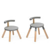 Stokke MuTable V2 Chair - дитячий стілець зі знімною спинкою • Storm Grey