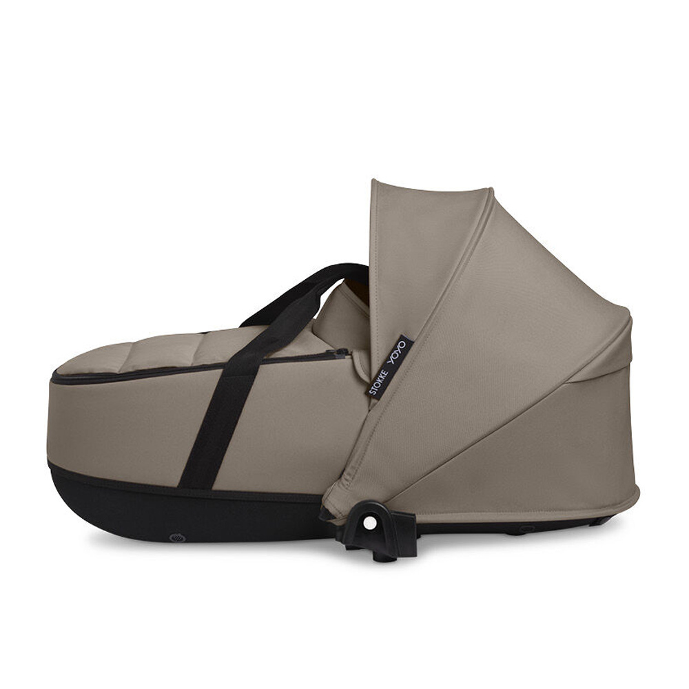 Stokke YOYO Newborn Shell - легка люлька для новонароджених, розбирається на дві частини • Taupe