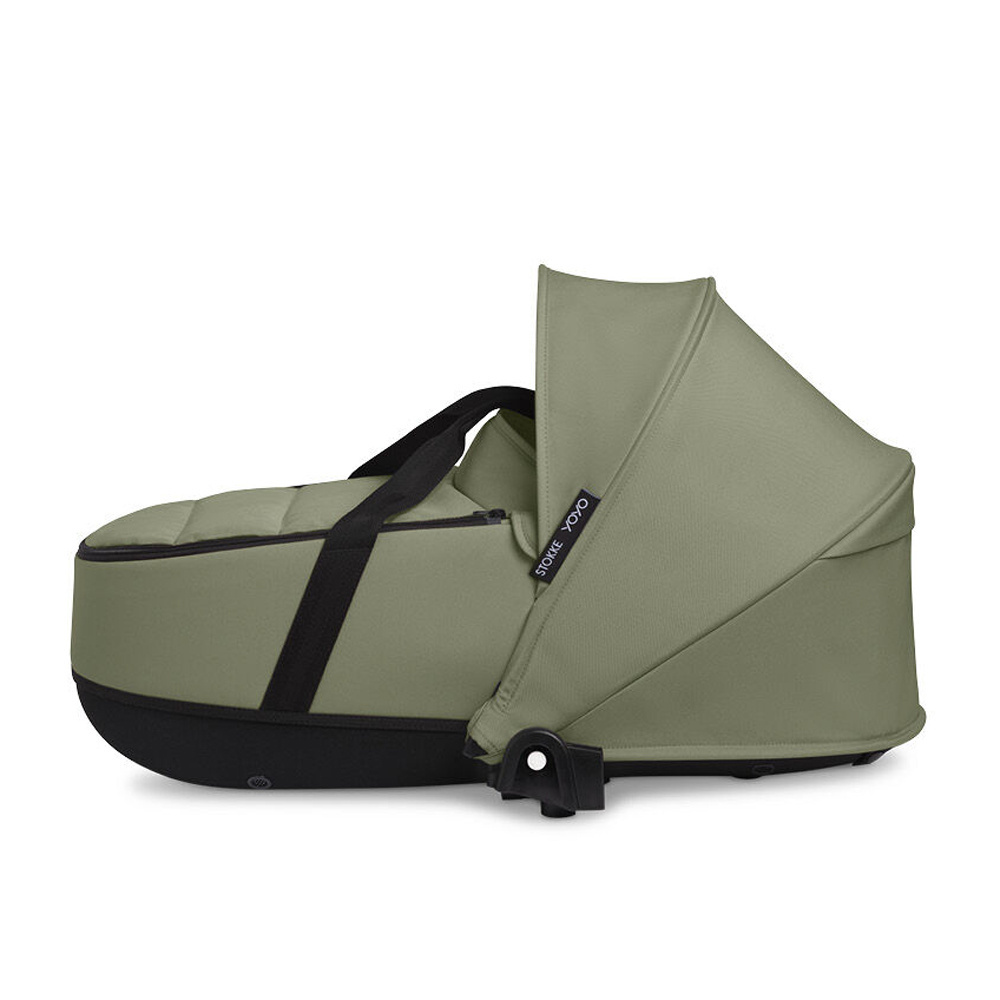 Stokke YOYO Newborn Shell - легка люлька для новонароджених, розбирається на дві частини • Olive