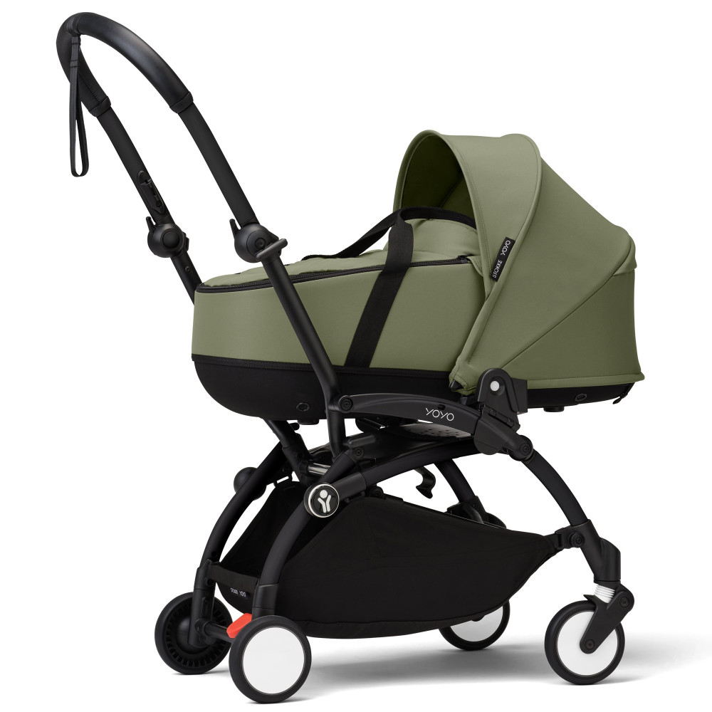 Stokke YOYO Newborn Shell - легка люлька для новонароджених, розбирається на дві частини • Olive Stokke YOYO Newborn Shell - легка люлька для новонароджених, розбирається на дві частини • Olive
