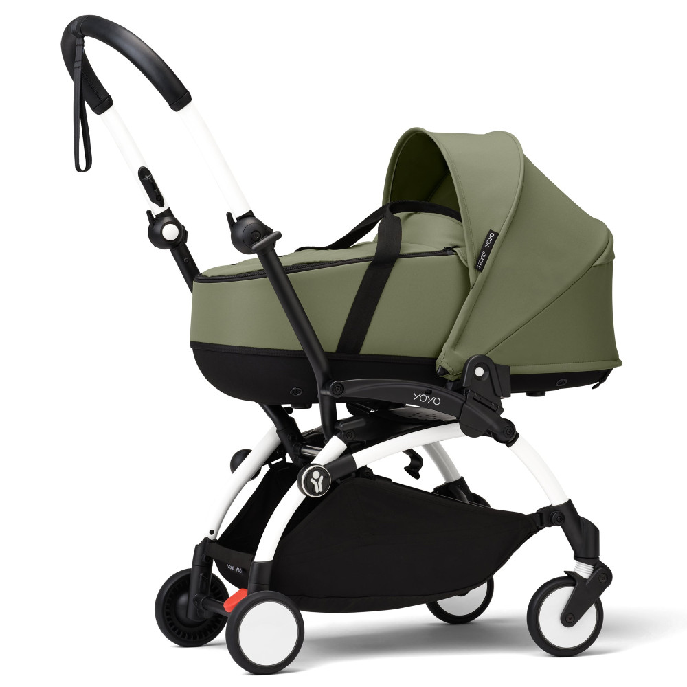 Stokke YOYO Newborn Shell - легка люлька для новонароджених, розбирається на дві частини • Olive Stokke YOYO Newborn Shell - легка люлька для новонароджених, розбирається на дві частини • Olive