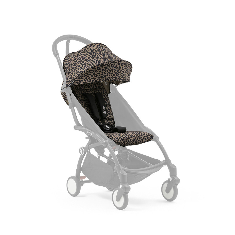 Stokke YOYO 6+ - змінний комплект текстилю для шасі YOYO³ (капюшон і сидіння) • Leopard