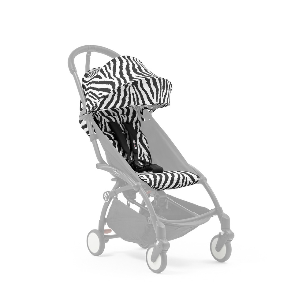Stokke YOYO 6+ - змінний комплект текстилю для шасі YOYO³ (капюшон і сидіння) • Zebra