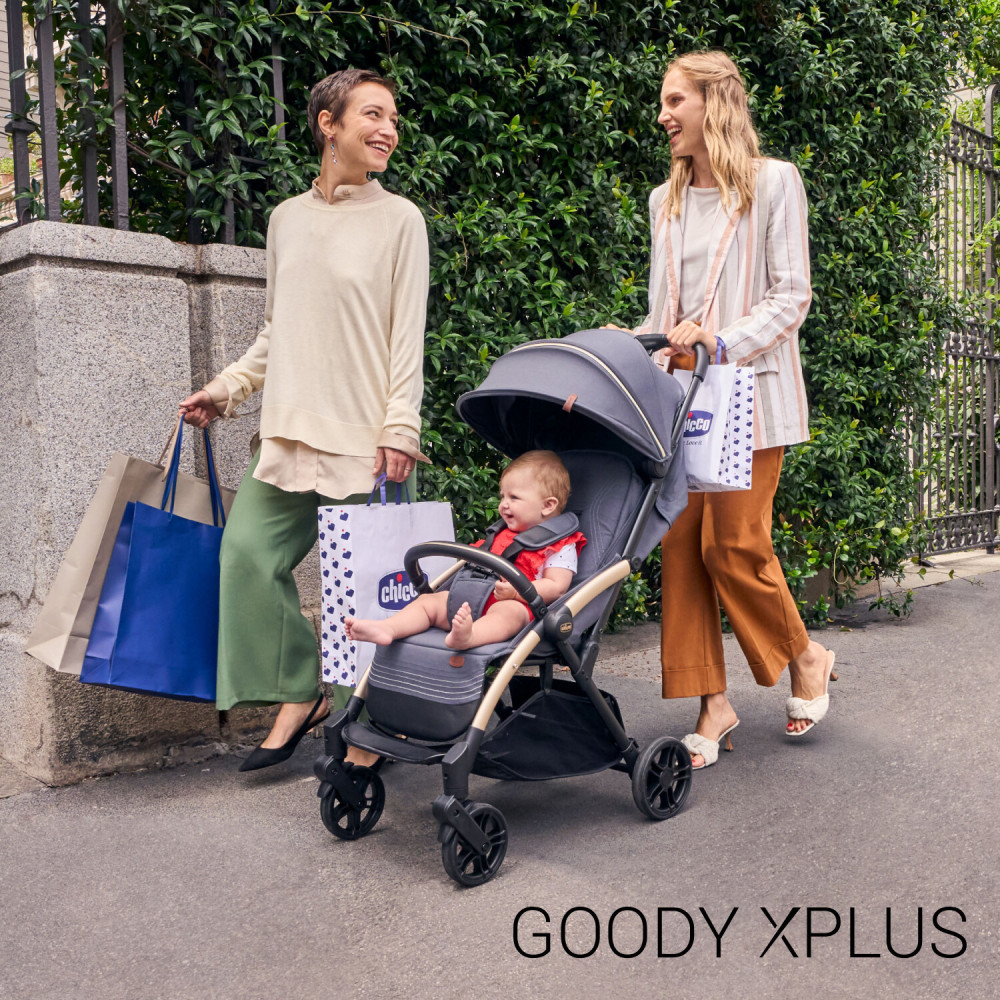 Chicco Goody XPlus - прогулянкова коляска з автоматичним складанням ONE touch • Ebony