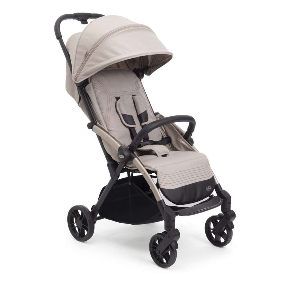 Chicco Goody XPlus - прогулянкова коляска з автоматичним складанням ONE touch • Sandshell