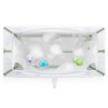 Stokke Flexi Bath Bundle - складана ванночка з адаптером для новонароджених • Transparent Green