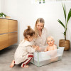 Stokke Flexi Bath Bundle - складана ванночка з адаптером для новонароджених • Transparent Green