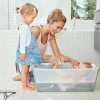 Stokke Flexi Bath Bundle - складана ванночка з адаптером для новонароджених • Transparent Green