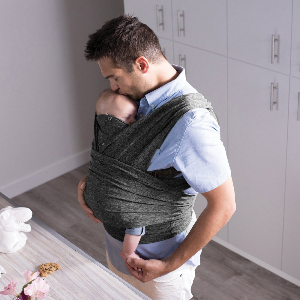 Chicco Boppy ComfyFit Evolution - слинг с двумя положениями переноски и сумкой для хранения • Grey