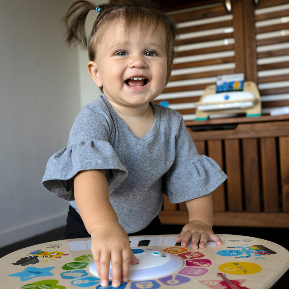 Baby Einstein Clever Composer Tune Table Magic Touch - музичний столик із деревʼяною сенсорною поверхнею і 22 інструментами Baby Einstein Clever Composer Tune Table Magic Touch - музичний столик із деревʼяною сенсорною поверхнею і 22 інструментами