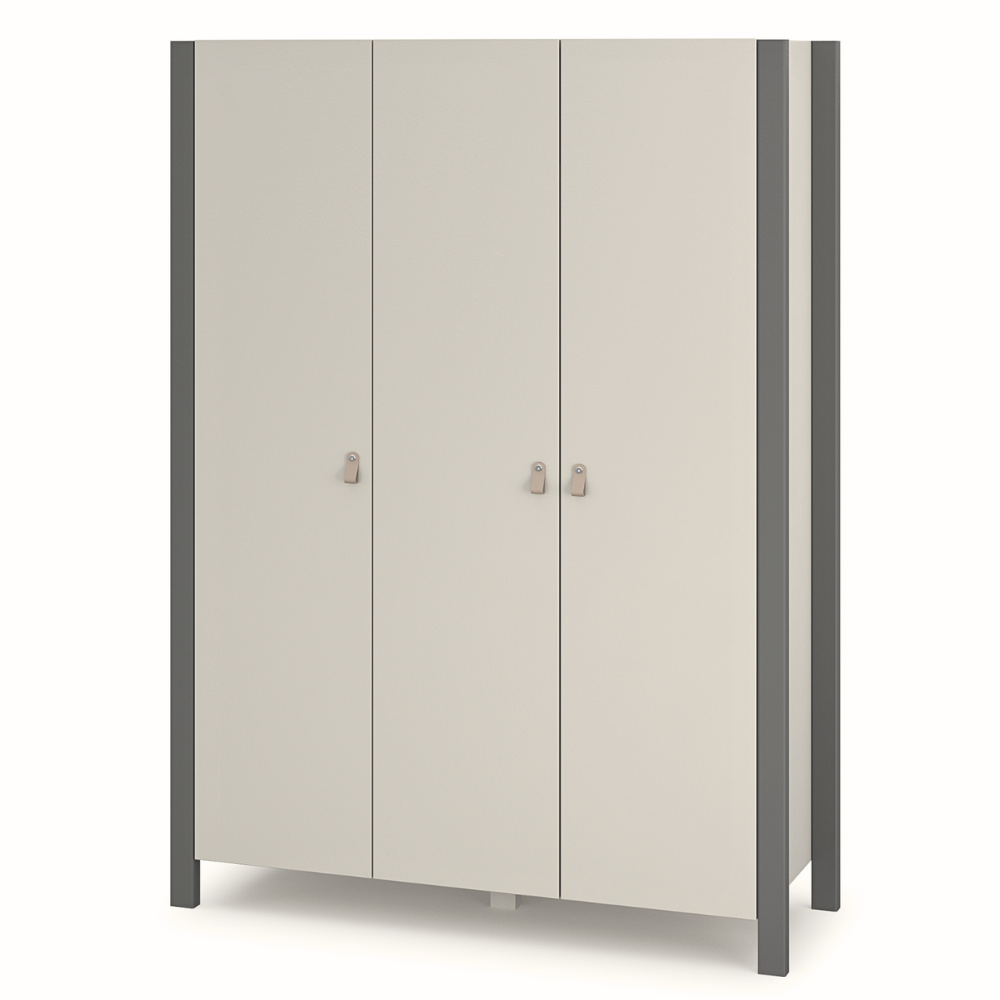 Veres Monaco | Верес Монако 1310 - дитяча шафа для речей, тридверна (131x47x179.5 см) • Cashmere | Кашемір