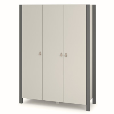 Veres Monaco | Верес Монако 1310 - дитяча шафа для речей, тридверна (131x47x179.5 см) • Cashmere | Кашемір