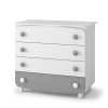 Veres 900 | Верес 900 - комод (90 см), ДСП • White Graphite | Бело-графитовый