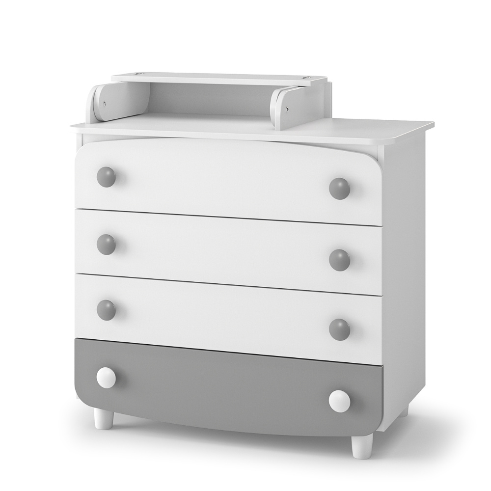 Veres 900 | Верес 900 - комод (90 см), ДСП • White Graphite | Бело-графитовый Veres 900 | Верес 900 - комод (90 см), ДСП • White Graphite | Бело-графитовый