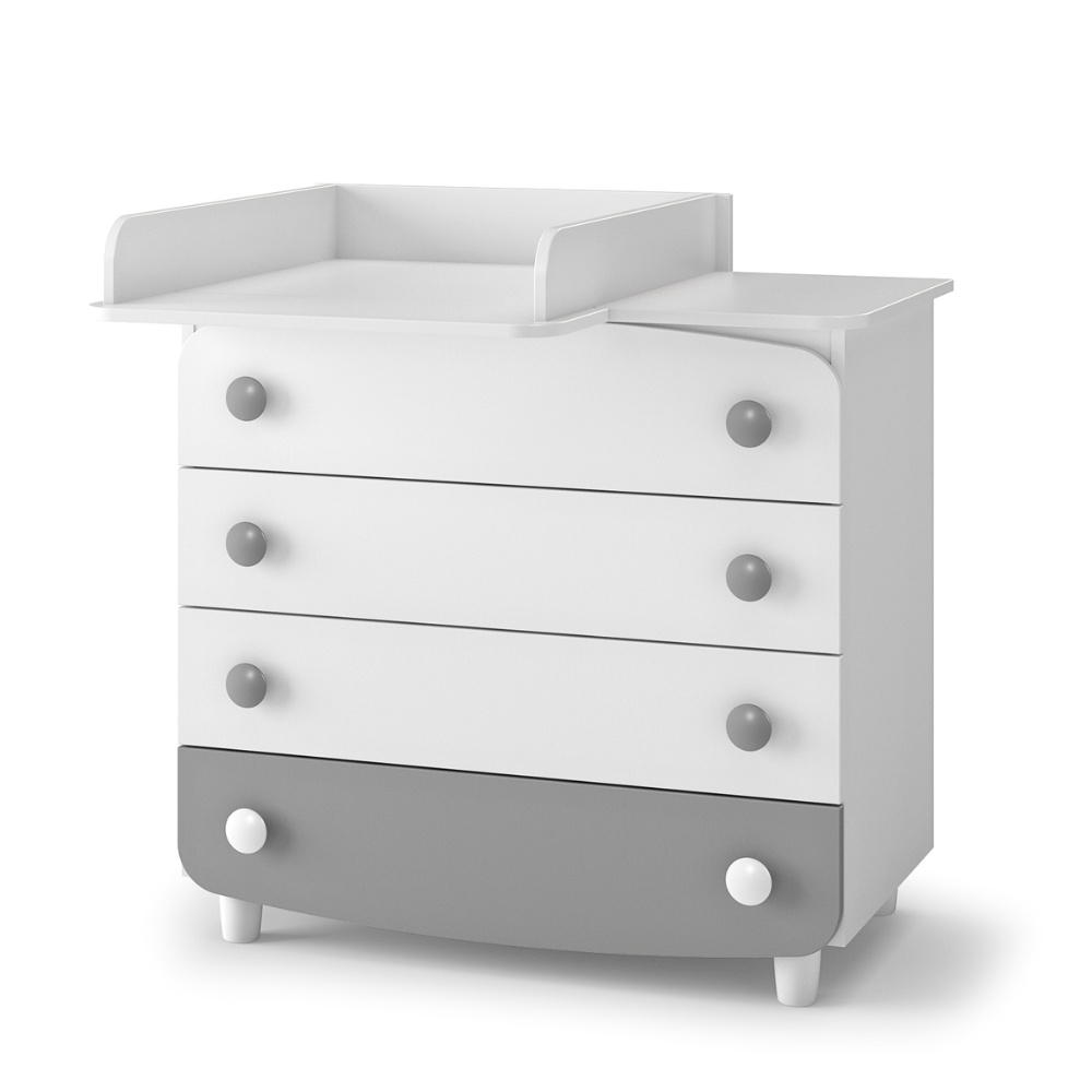 Veres 900 | Верес 900 - комод (90 см), ДСП • White Graphite | Бело-графитовый Veres 900 | Верес 900 - комод (90 см), ДСП • White Graphite | Бело-графитовый