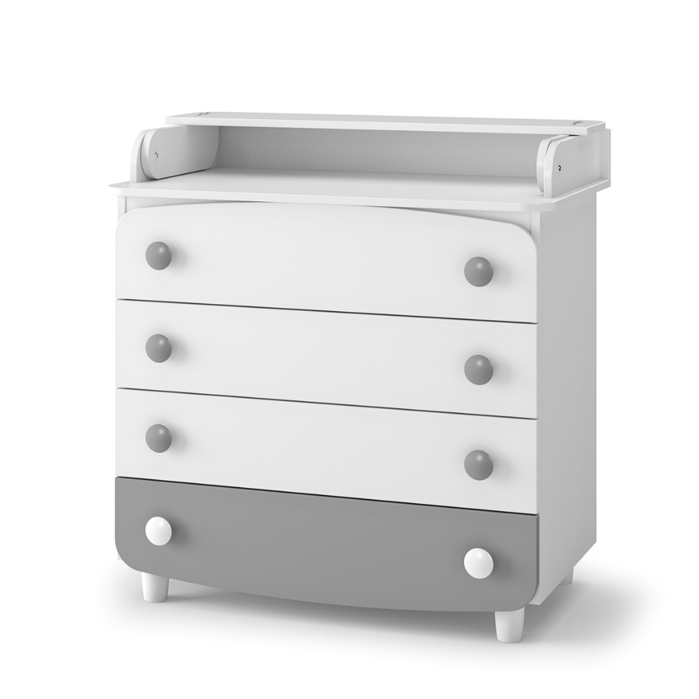 Veres 900 | Верес 900 - комод (90 см), ДСП • White Graphite | Бело-графитовый Veres 900 | Верес 900 - комод (90 см), ДСП • White Graphite | Бело-графитовый