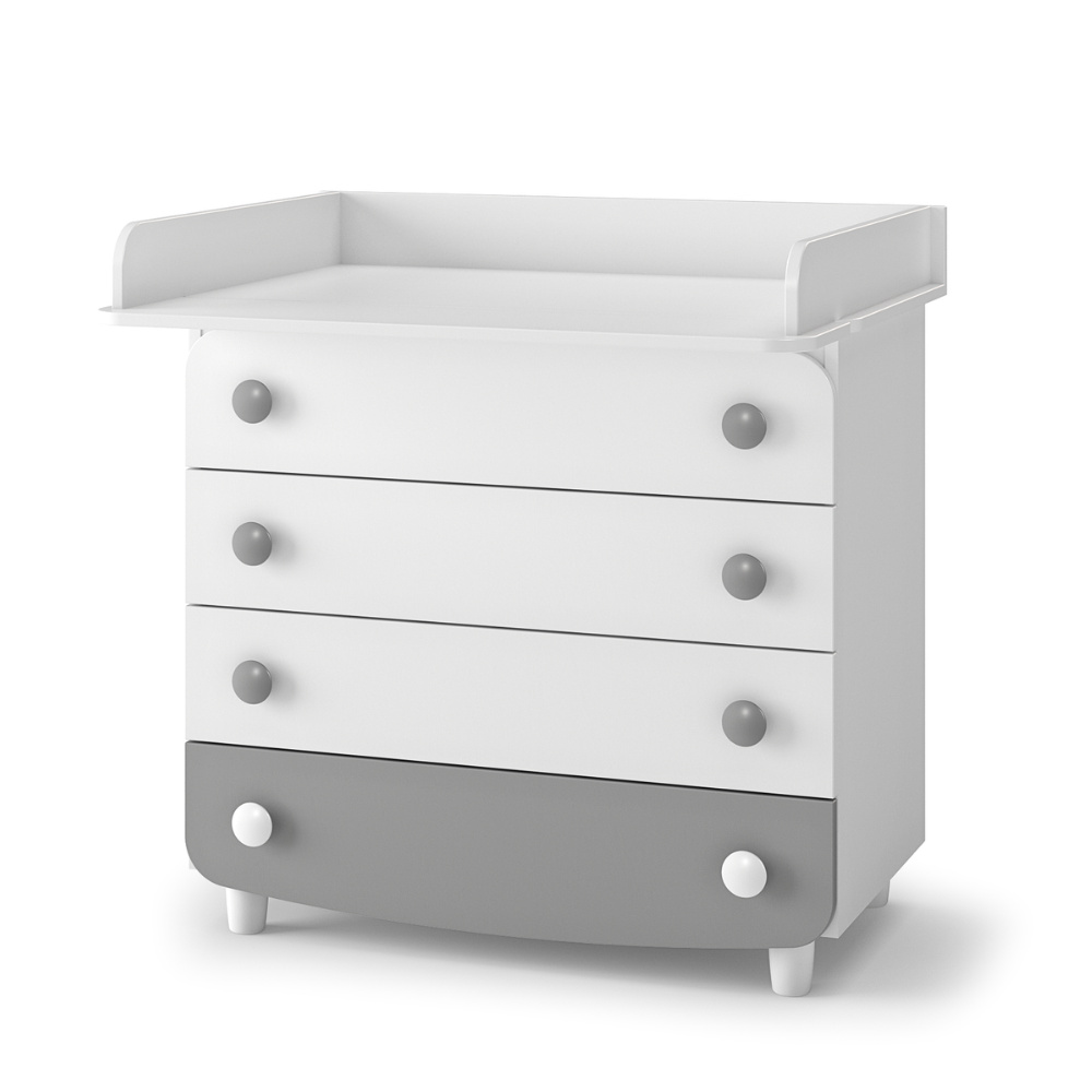 Veres 900 | Верес 900 - комод (90 см), ДСП • White Graphite | Бело-графитовый Veres 900 | Верес 900 - комод (90 см), ДСП • White Graphite | Бело-графитовый
