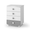Veres 600 | Верес 600 - комод (60 см), ДСП • White Graphite | Бело-графитовый