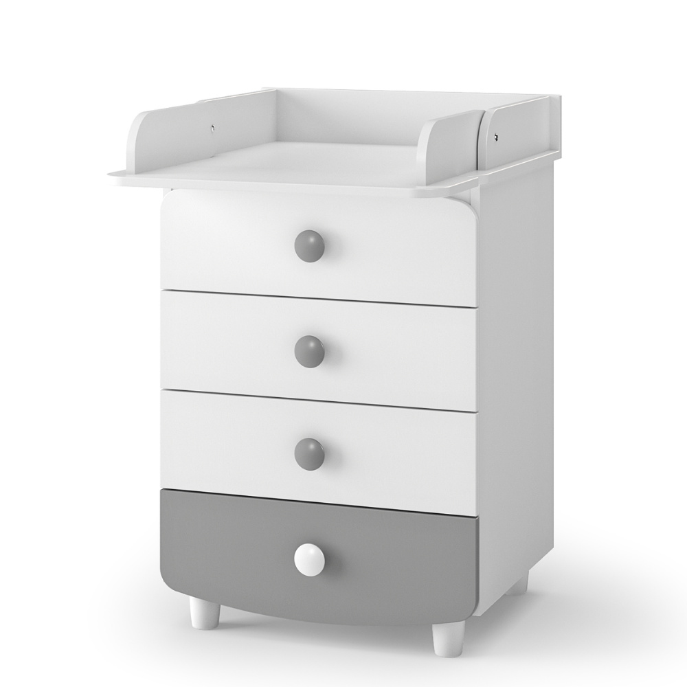 Veres 600 | Верес 600 - комод (60 см), ДСП • White Graphite | Бело-графитовый Veres 600 | Верес 600 - комод (60 см), ДСП • White Graphite | Бело-графитовый