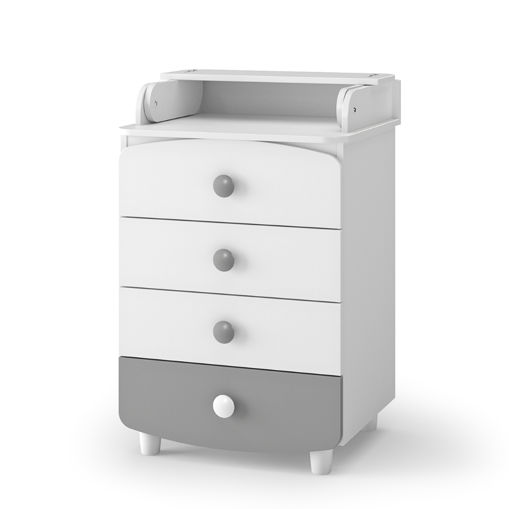 Veres 600 | Верес 600 - комод (60 см), ДСП • White Graphite | Бело-графитовый Veres 600 | Верес 600 - комод (60 см), ДСП • White Graphite | Бело-графитовый