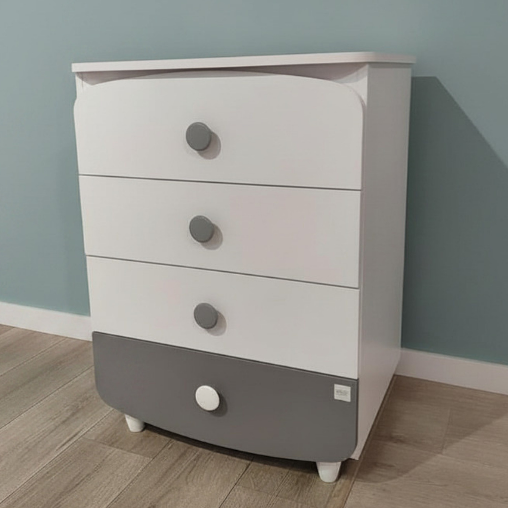 Veres 600 | Верес 600 - комод (60 см), ДСП • White Graphite | Бело-графитовый Veres 600 | Верес 600 - комод (60 см), ДСП • White Graphite | Бело-графитовый
