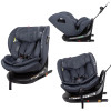 Carrello Sirius 2.0 CRL-8809 - детское автокресло i-Size (0-12 лет / 40-150 см) с функцией поворота 360, крепление Isofix и Top Tether • Deepwater Grey
