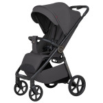 Carrello Bravo Carbon 2026 CRL-5530 - прогулянкова коляска для бездоріжжя, всесезонний візок з підсвіткою (телескопічна ручка, магнітний замок ременів) • Lumber Grey