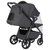 Carrello Bravo Carbon 2026 CRL-5530 - прогулянкова коляска для бездоріжжя, всесезонний візок з підсвіткою (телескопічна ручка, магнітний замок ременів) • Lumber Grey