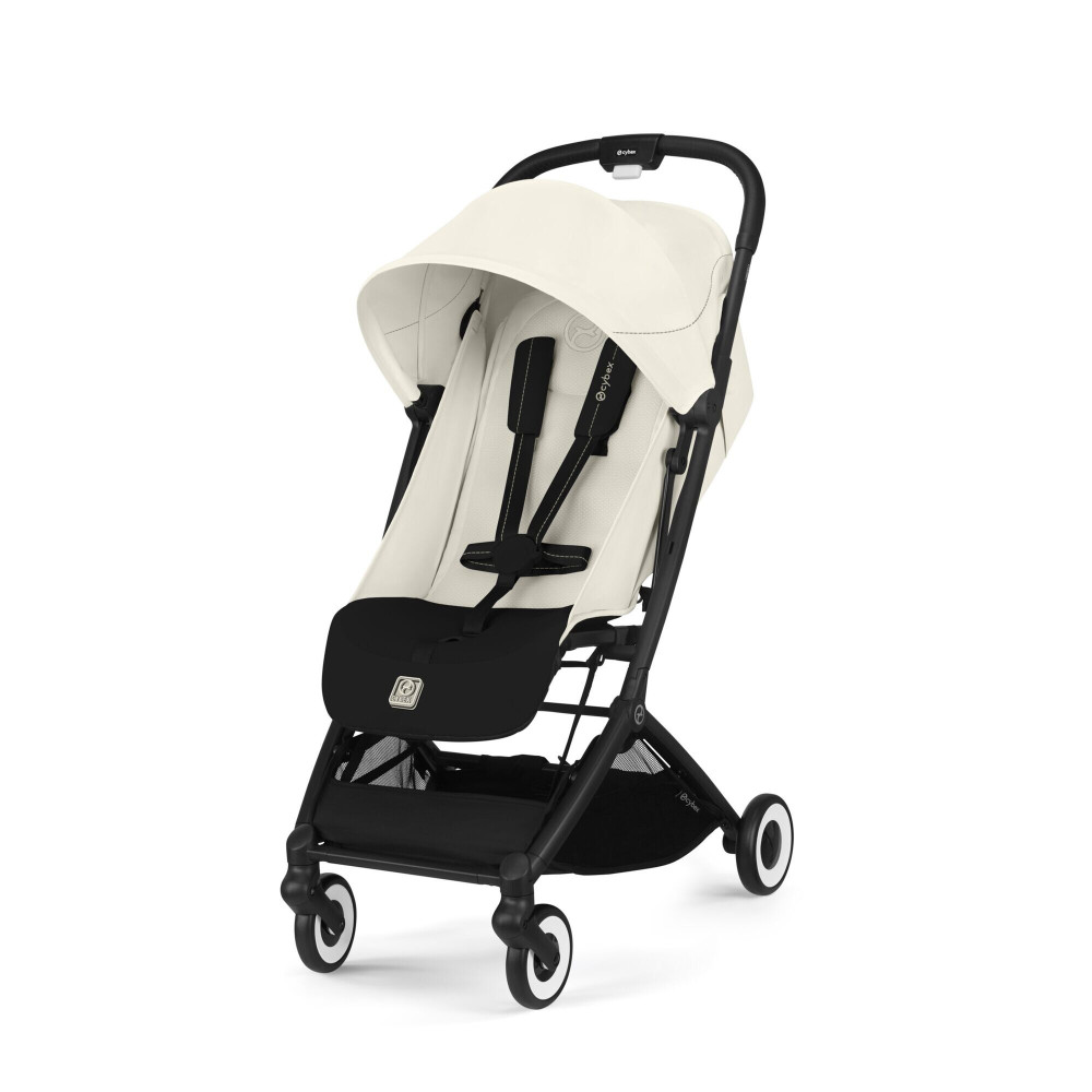 Cybex Orfeo 2025 - легкая прогулочная коляска для путешествий, компактное складывание, ремень для переноски • Canvas White