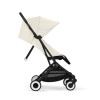 Cybex Orfeo 2025 - легкая прогулочная коляска для путешествий, компактное складывание, ремень для переноски • Canvas White