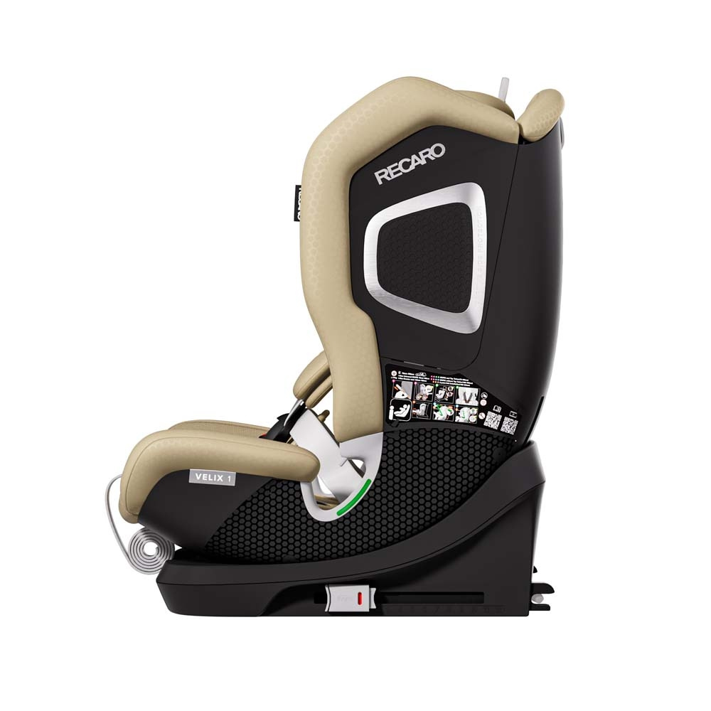 Recaro Velix 1 - детское автокресло i-Size (от 15 месяцев до 12 лет / 76 - 150 см), крепление ISOFIX и Top Tether • Elegant Beige