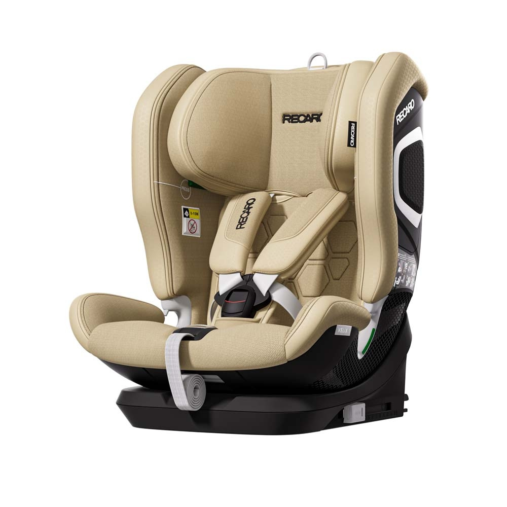 Recaro Velix 1 - детское автокресло i-Size (от 15 месяцев до 12 лет / 76 - 150 см), крепление ISOFIX и Top Tether • Elegant Beige