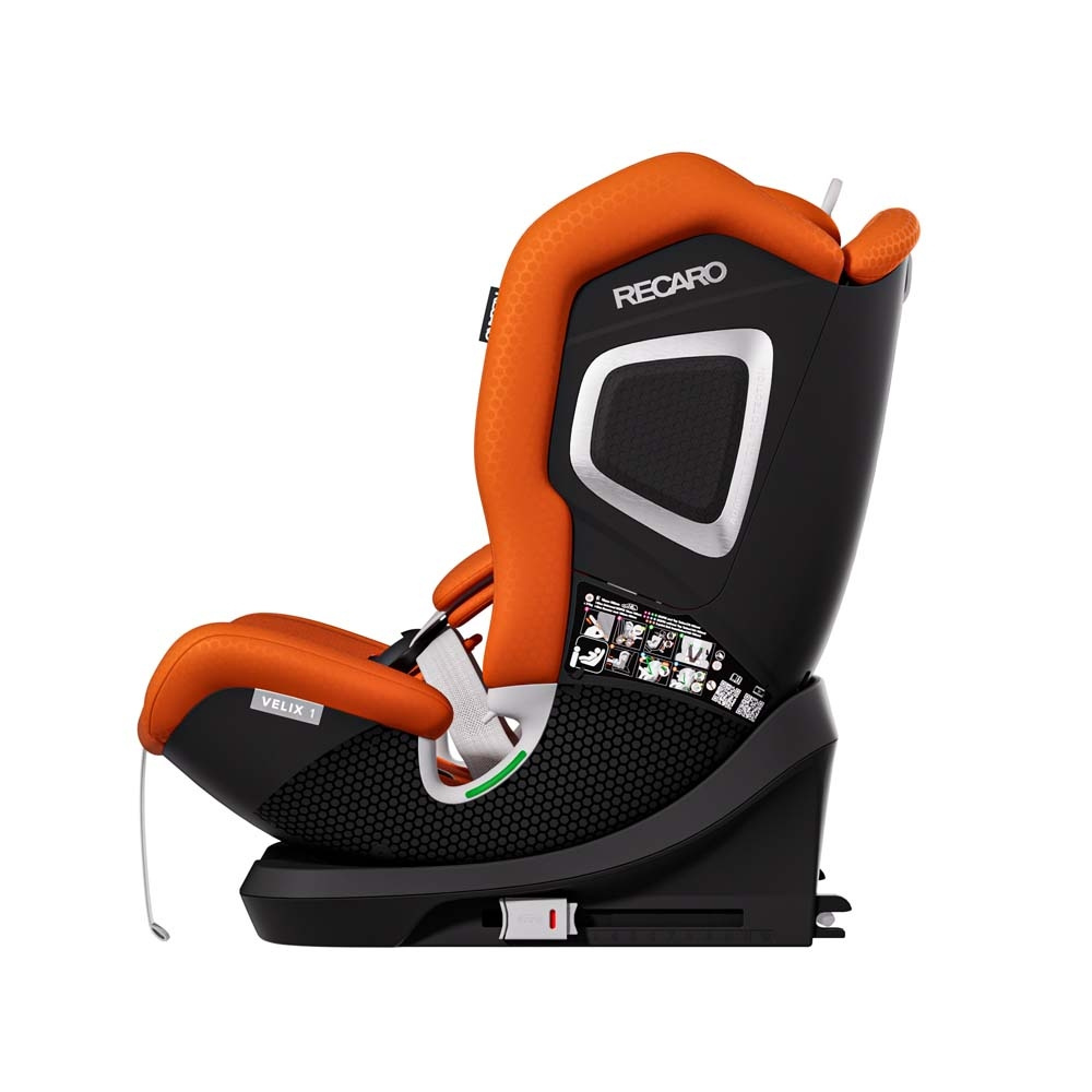 Recaro Velix 1 - детское автокресло i-Size (от 15 месяцев до 12 лет / 76 - 150 см), крепление ISOFIX и Top Tether • Vibrant Orange