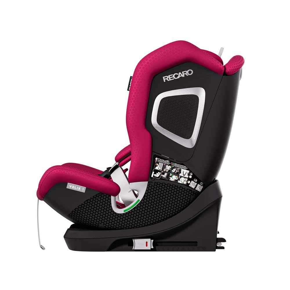 Recaro Velix 1 - детское автокресло i-Size (от 15 месяцев до 12 лет / 76 - 150 см), крепление ISOFIX и Top Tether • Wow Pink