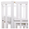 Babyroom Місяць LU-3 - дитяче ліжечко-трансформер 120×60 та 80×60 см, маятник і шухляда • Білий