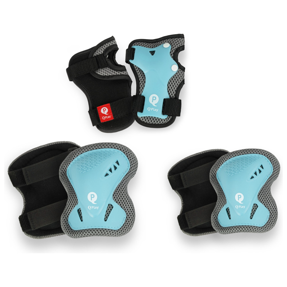 Qplay Safety Pads SP-01 - захист на коліна, лікті та зап'ястя для дітей, розмір S • Blue